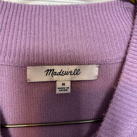 Purple Madewell Crewneck Sweater Medium - Picture 2 of 3